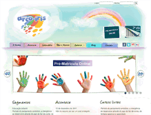 Tablet Screenshot of escolaarcoiris.com.br